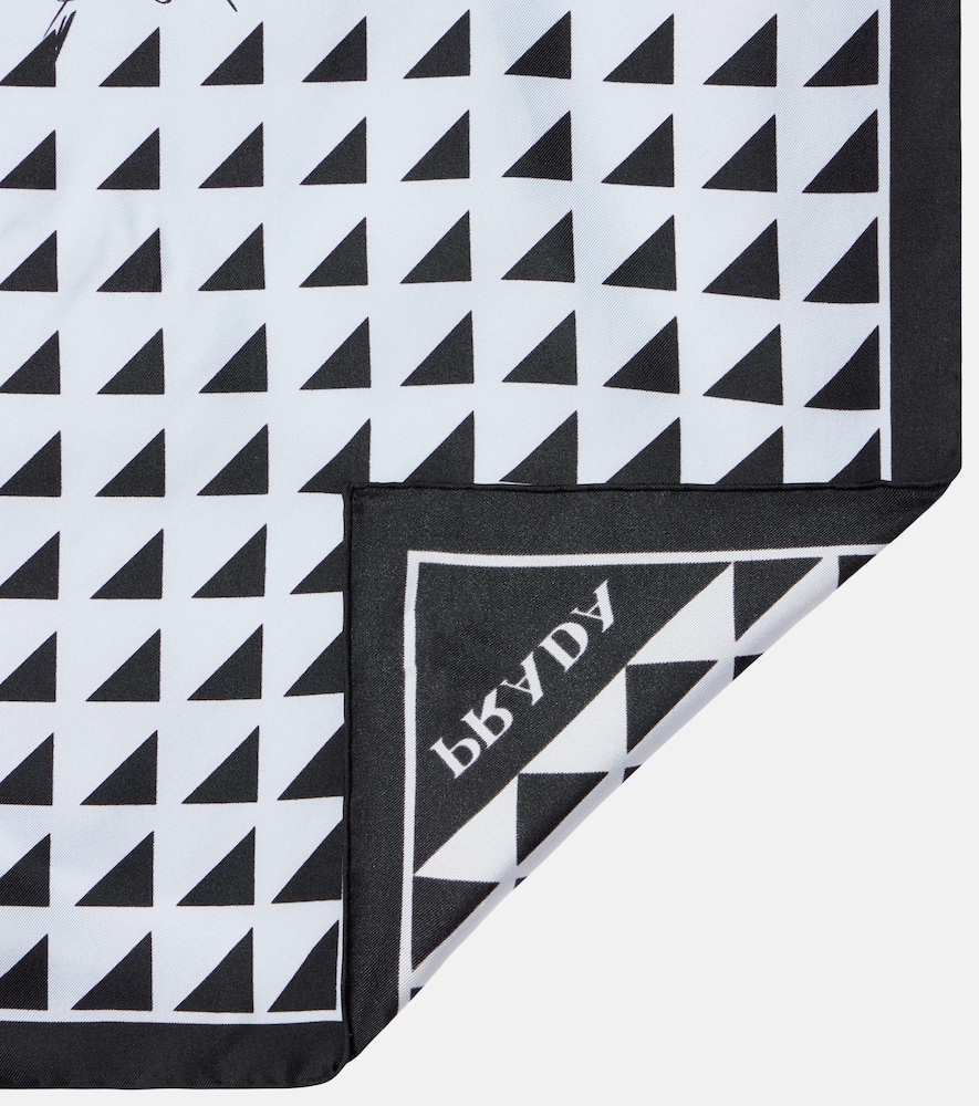  Prada Prada Bedrucktes Tuch Aus Seiden-twill 