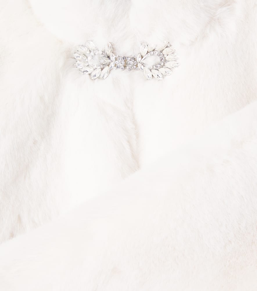 Tutu Du Monde Promenade Faux Fur Jacket In White