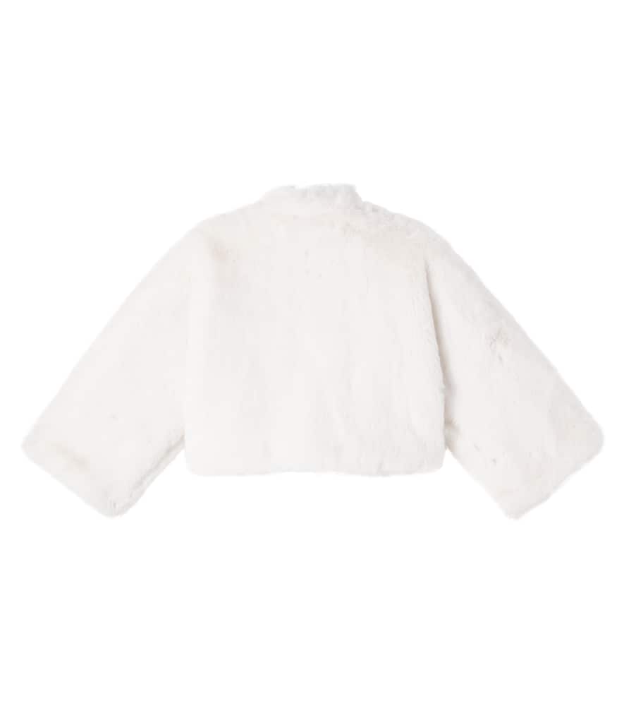 Tutu Du Monde Promenade Faux Fur Jacket In White