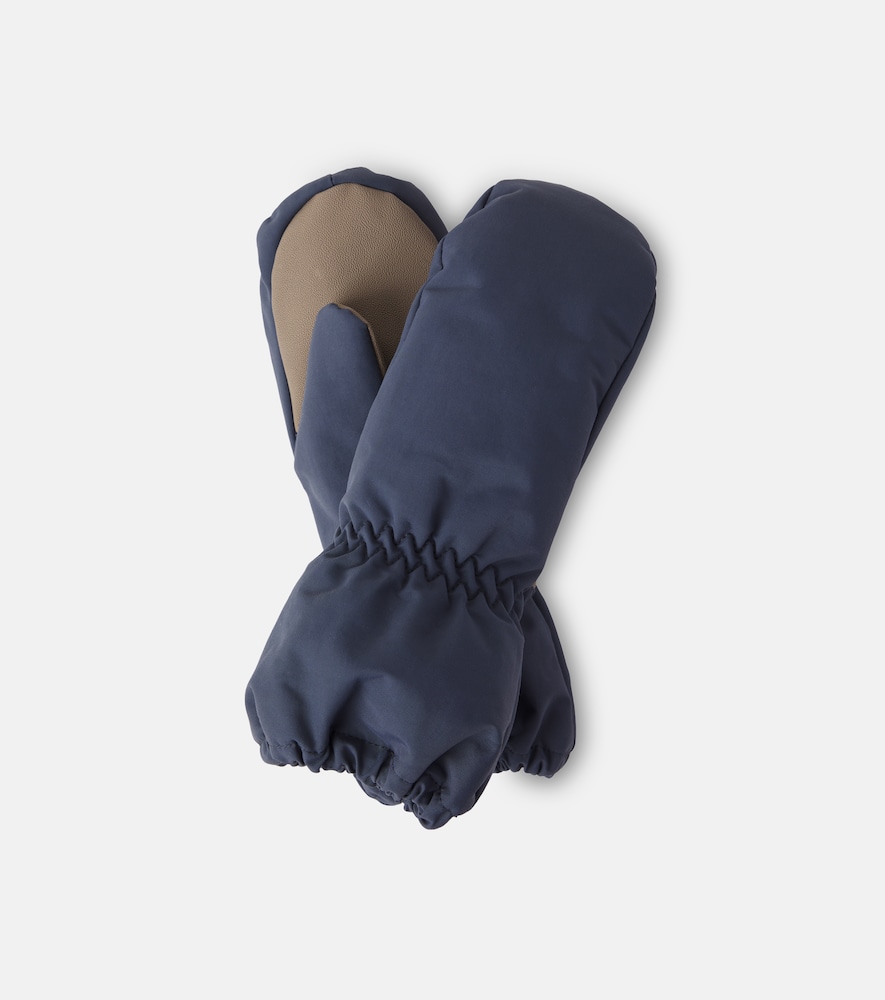 Wheat Monta fleece-lined mittens