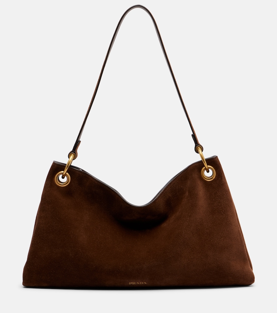 Prada Etude Large suede shoulder bag