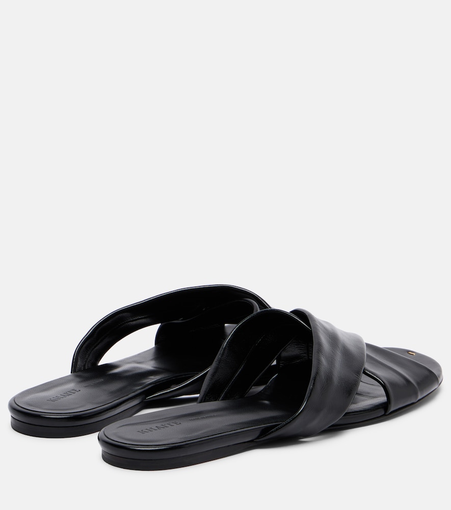  Khaite Khaite Liria Leather Slides 