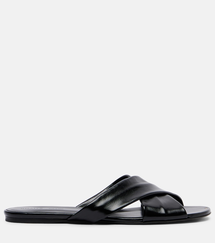  Khaite Khaite Liria Leather Slides 