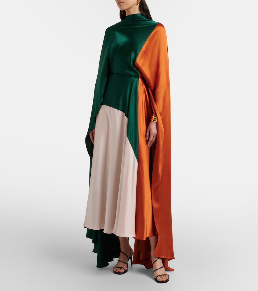 Roksanda Neolitsea caped silk satin gown