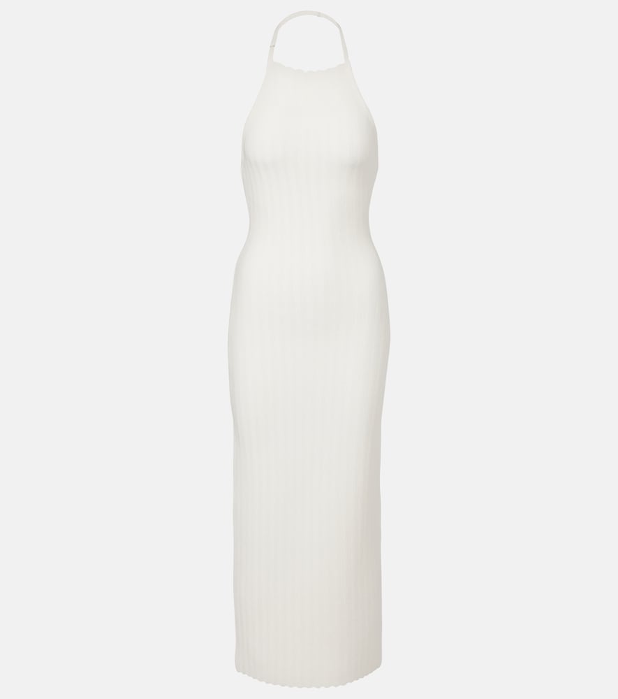 Jacquemus Tablier knitted midi dress