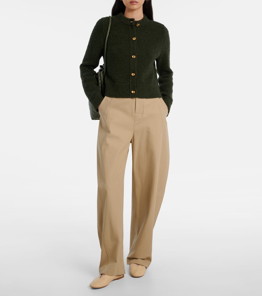 Bottega Veneta Rosa Intrecciato Leather Ballet Flats In Neutral