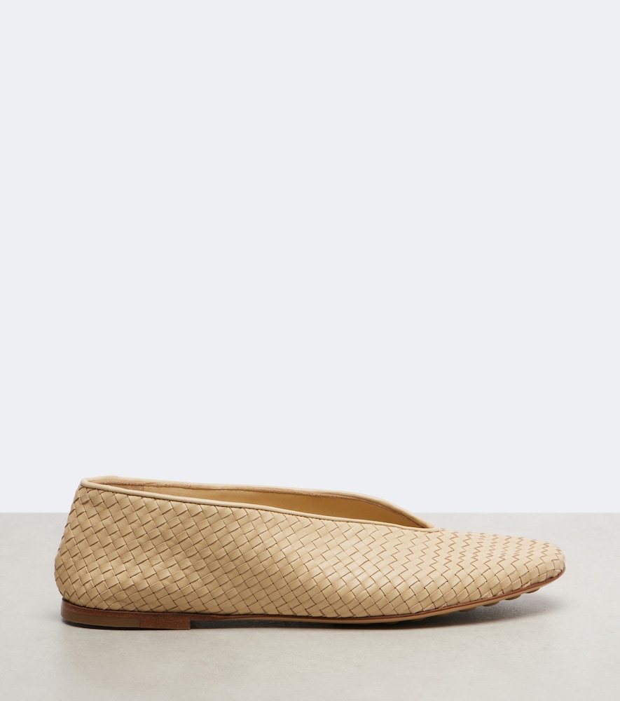 Rosa Intrecciato Ballet Flats