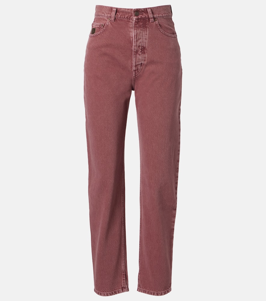 Chloé Mid-rise Straight Jeans In Pink