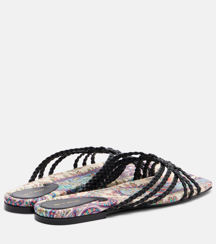  Etro Etro Bedruckte Pantoletten Aus Leder 