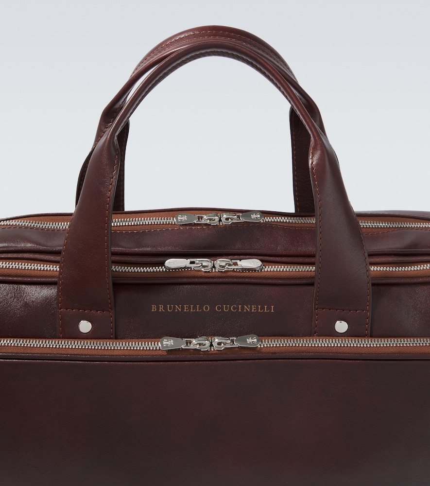  Brunello Cucinelli Brunello Cucinelli Leather Briefcase 