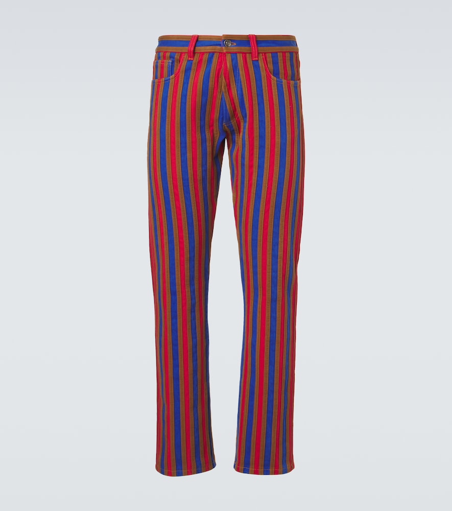 Versace Men's Multicoloured Striped Straight Jeans UK Size 32 - Mytheresa