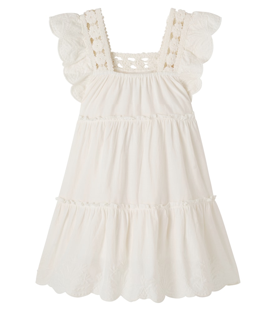  Bonton Bonton Kleid Aus Baumwolle Mit Spitze 