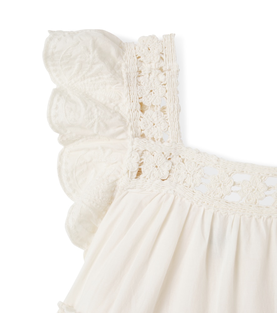  Bonton Bonton Kleid Aus Baumwolle Mit Spitze 