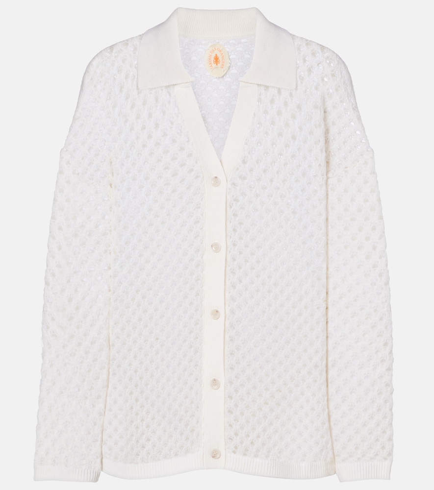 Jardin des Orangers Open-knit wool and cashmere cardigan