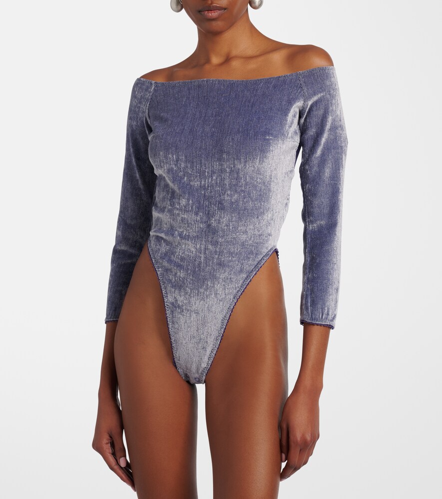  Jacques Wei Jacques Wei Off-shoulder Bodysuit 