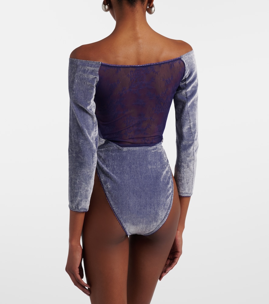  Jacques Wei Jacques Wei Off-shoulder Bodysuit 
