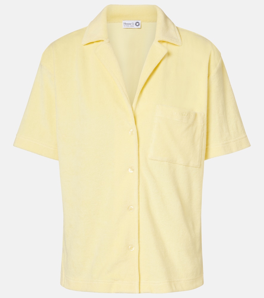 Hunza G Resort Cotton Terry Shirt In Yellow