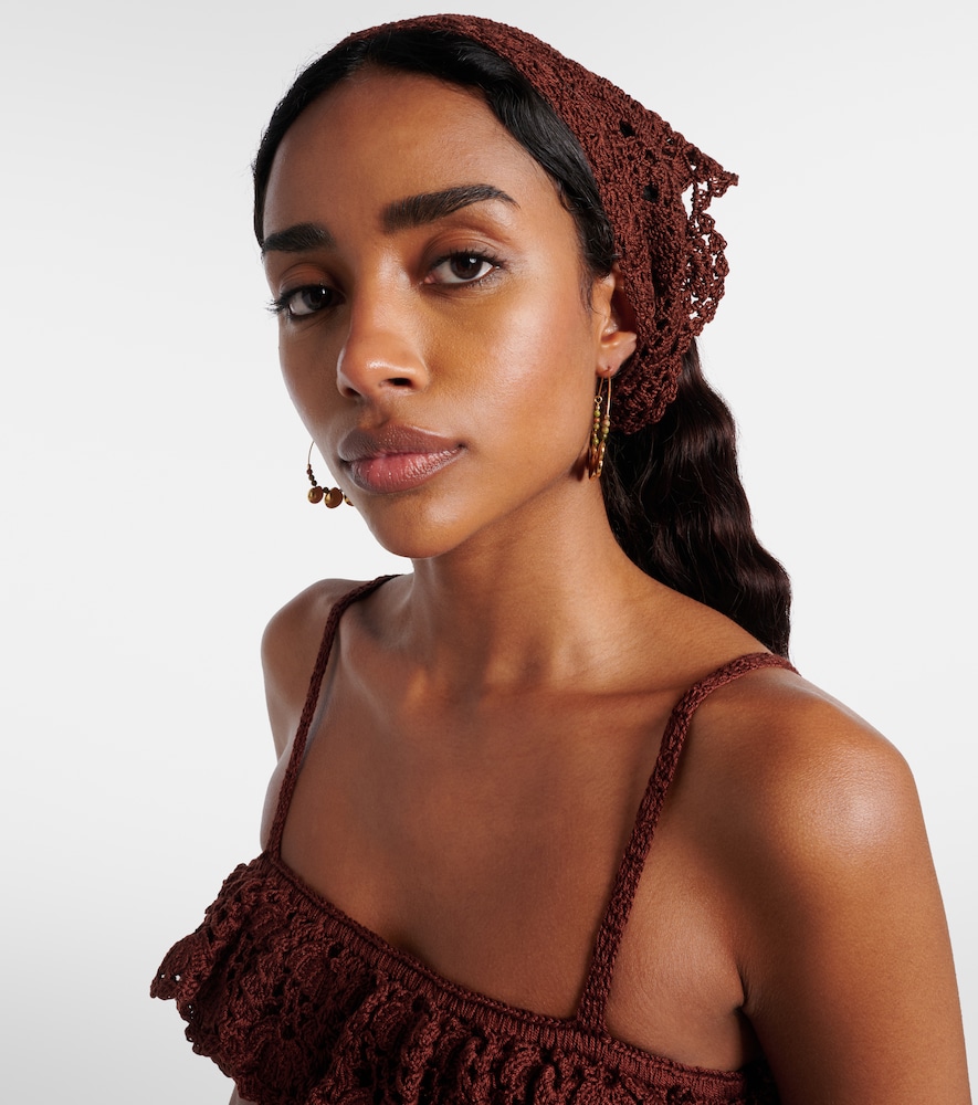 Anna Kosturova Crochet cotton scarf