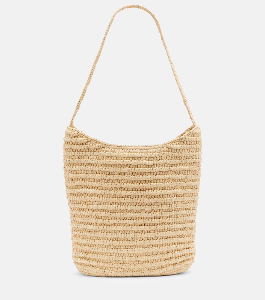 The Row Women's Beige Alma Medium Raffia Shoulder Bag - Mytheresa