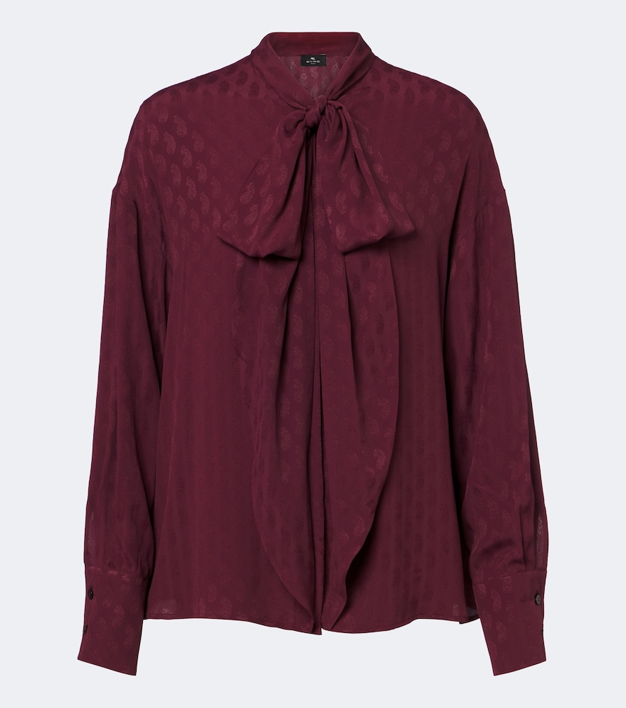Schluppenbluse aus Jacquard