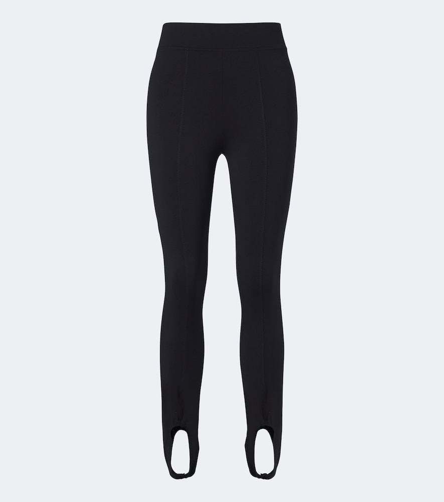 Norba High-rise Stirrup Leggings In Black
