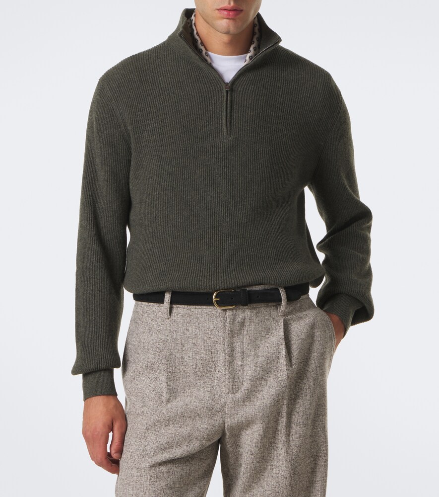 Cashmere Half-Zip Sweater