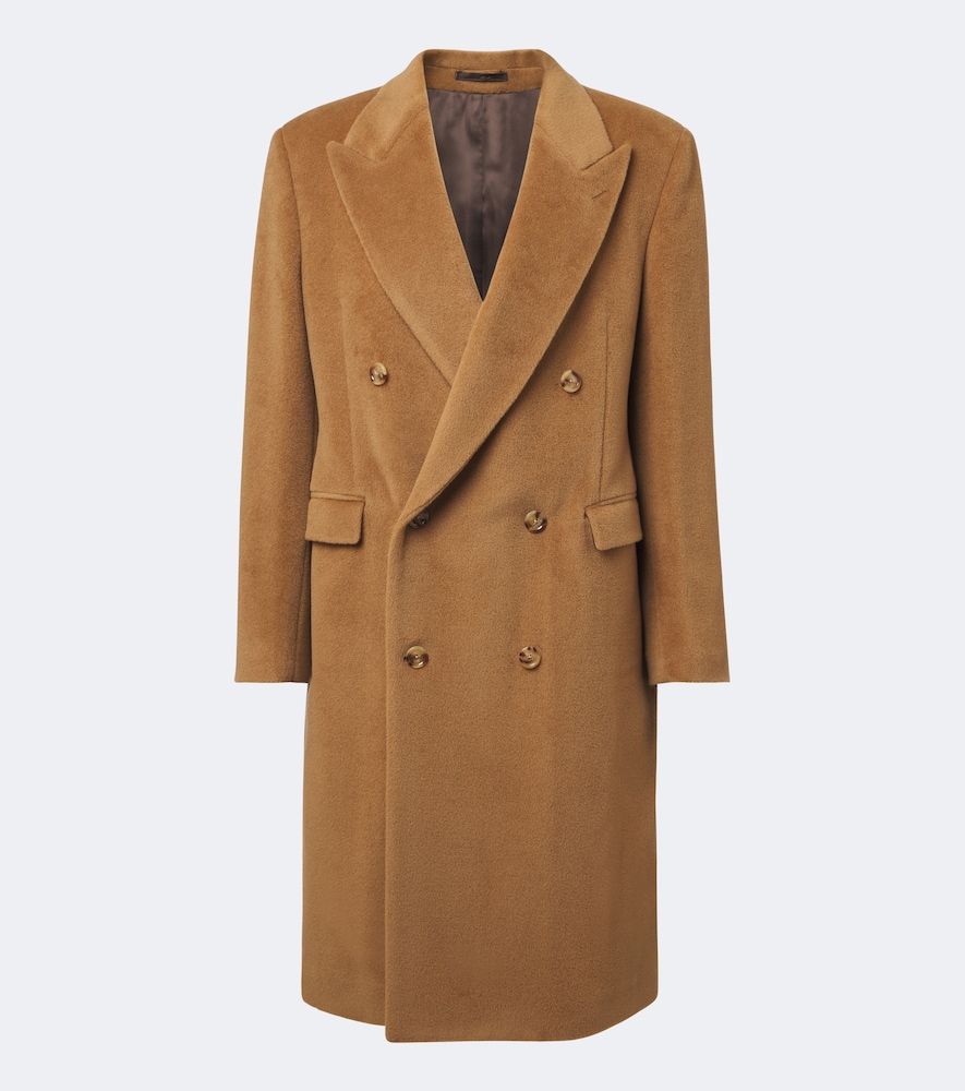 Cappotto doppiopetto in lana vergine