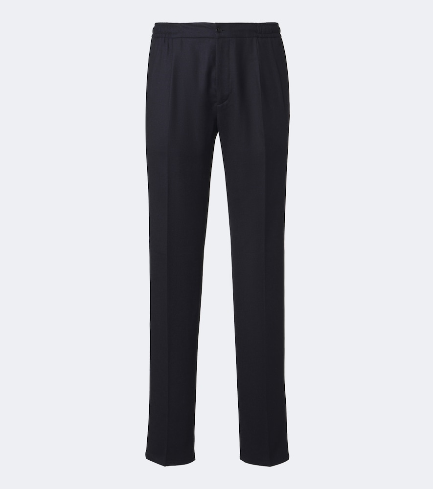 Rubinacci Pantalon droit en laine vierge