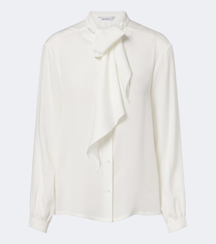 Max Mara Blouse en soie col lavallire 615 €