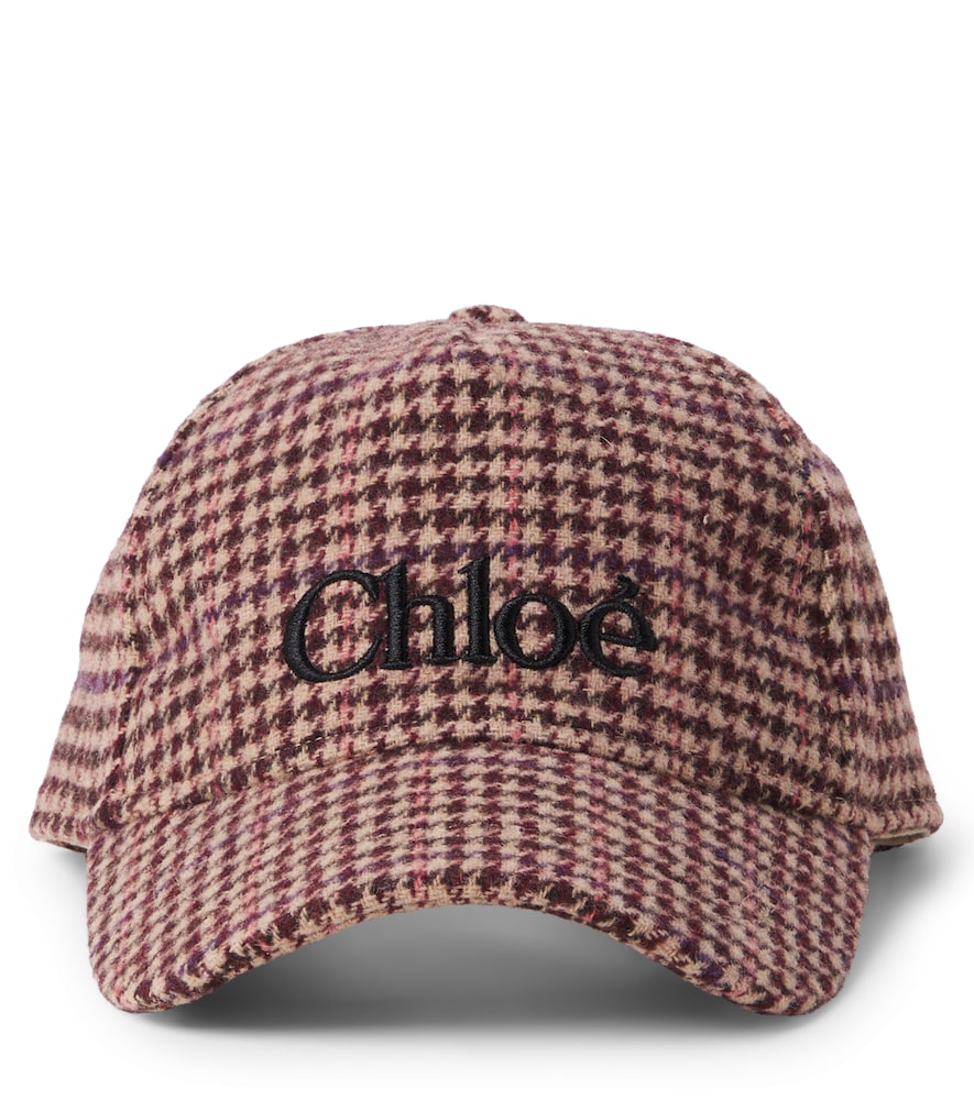Chloé Kids Baseballkappe aus einem Wollgemisch