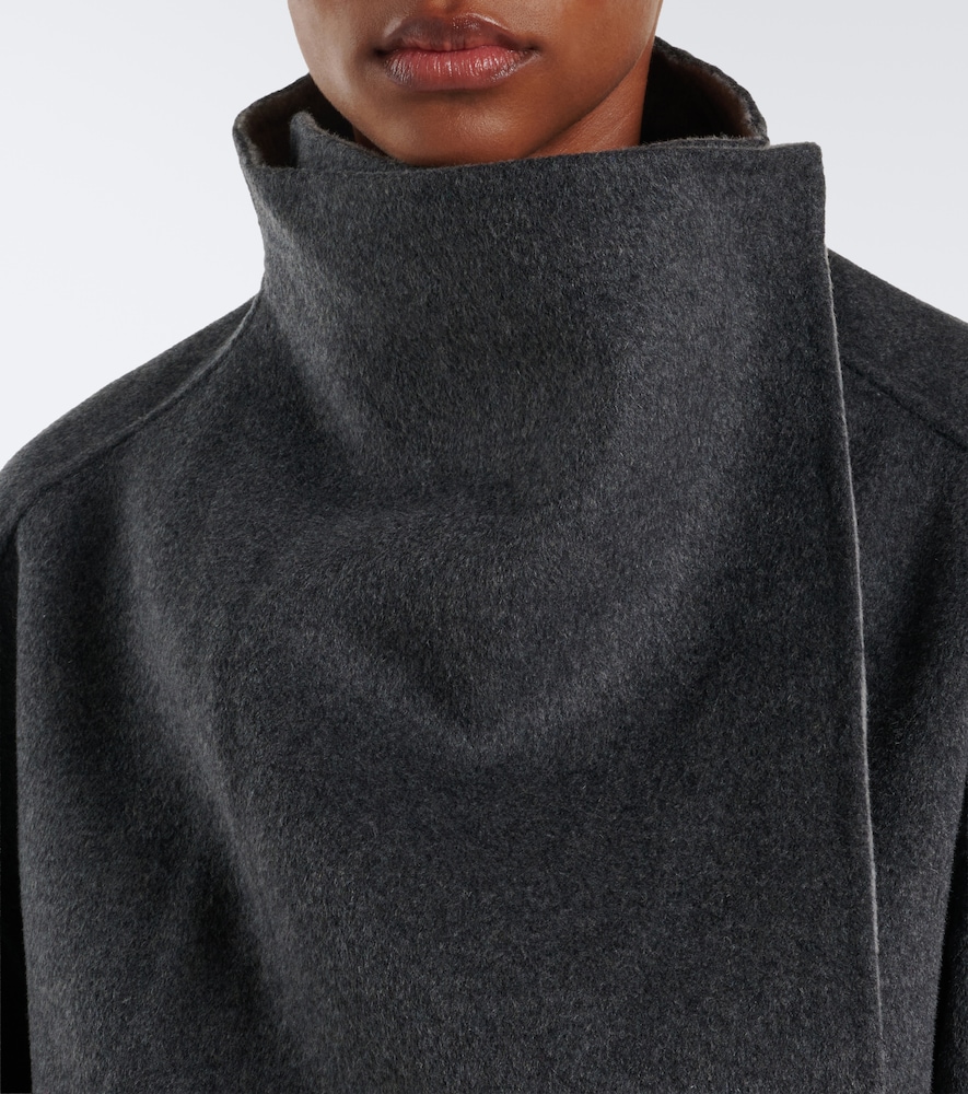 Onelle Reversible Wool-Blend Wrap Coat