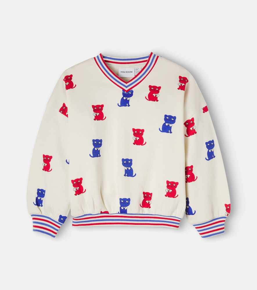 Bedrucktes Sweatshirt aus Baumwoll-Jersey