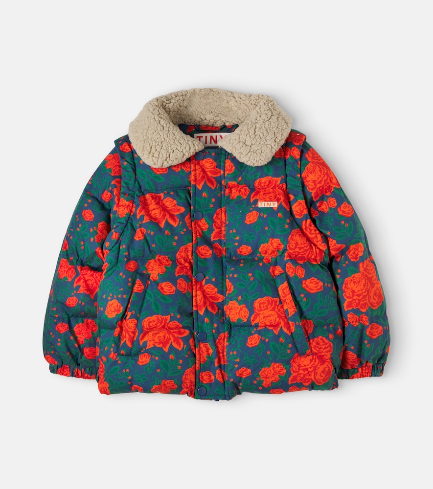 Tinycottons Convertible Floral Cotton Jacket In Multicoloured