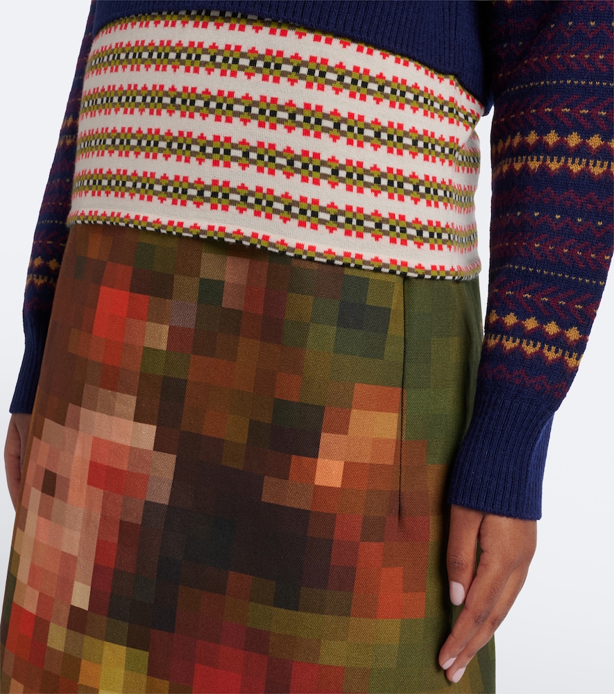 Wool-Blend Polo Sweater