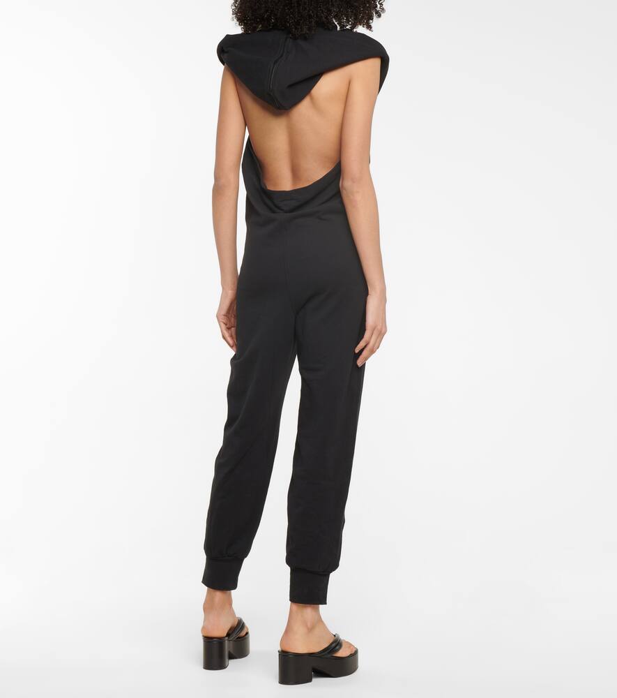 NORMA KAMALI STRETCH-COTTON JERSEY JUMPSUIT,P00548055