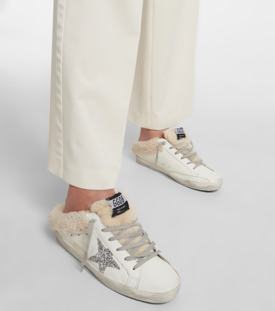  Golden Goose Golden Goose Super-star Shearling-lined Mules 