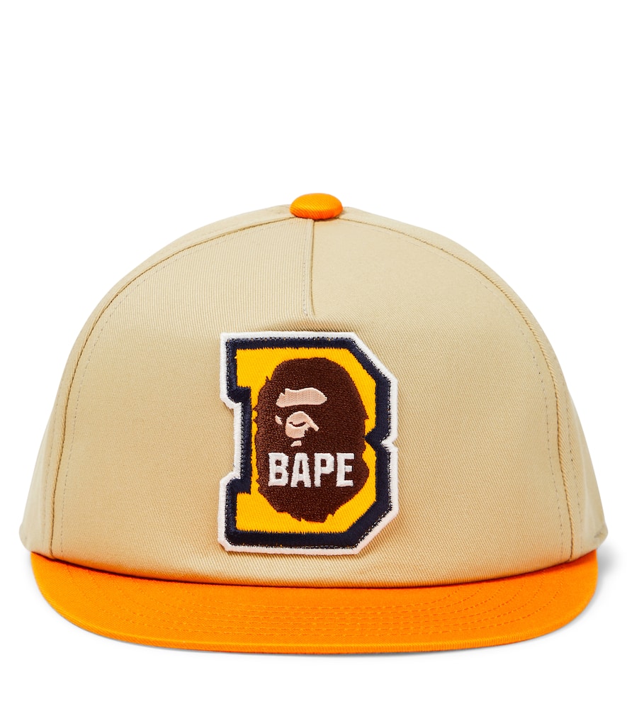 Bape Kids' Logo Cotton Baseball Cap In Multicoloured