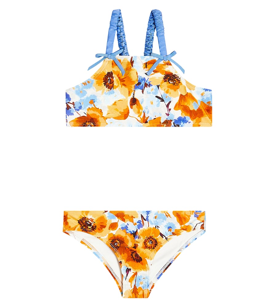 Zimmermann Kids Halcyon floral bikini