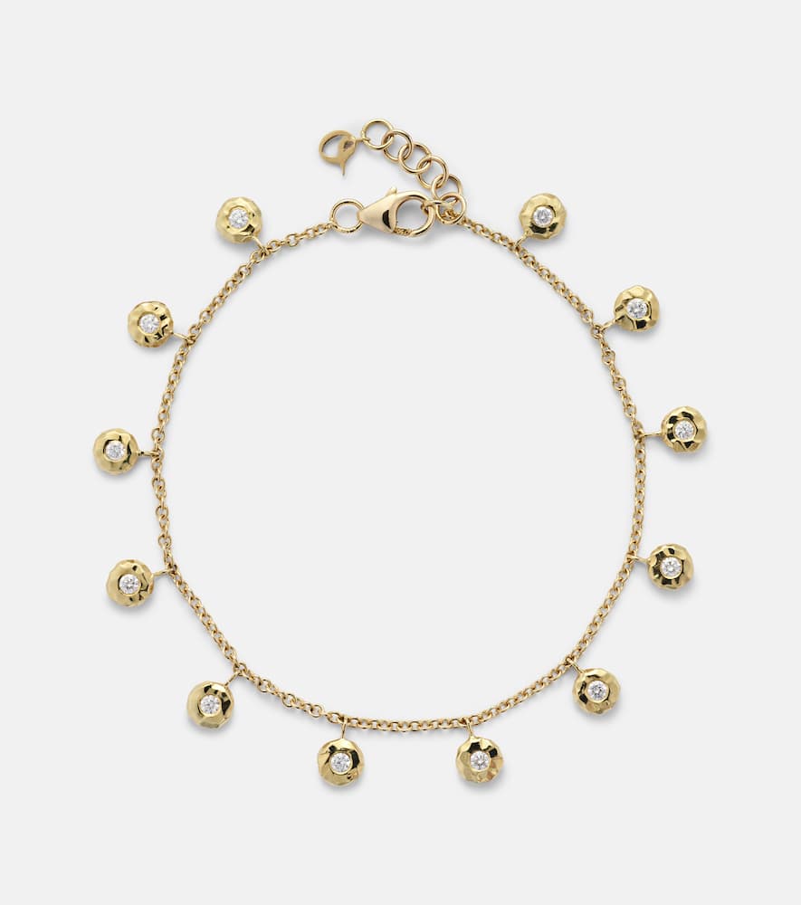 Nesting Gem 18kt gold bracelet with diamonds