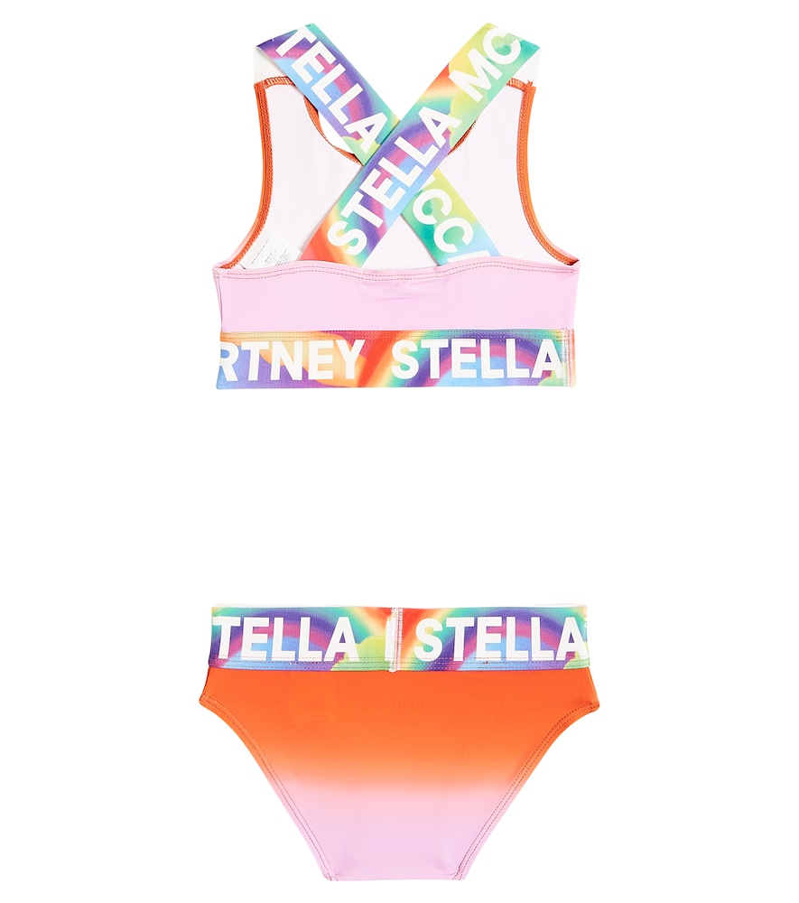  Stella Mccartney Kids Stella Mccartney Kids Logo Tie-dye Bikini 