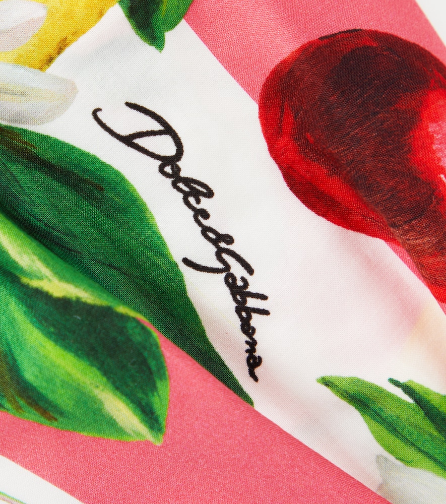  Dolce&gabbana Kids Dolce&gabbana Kids Printed Cotton Headband 