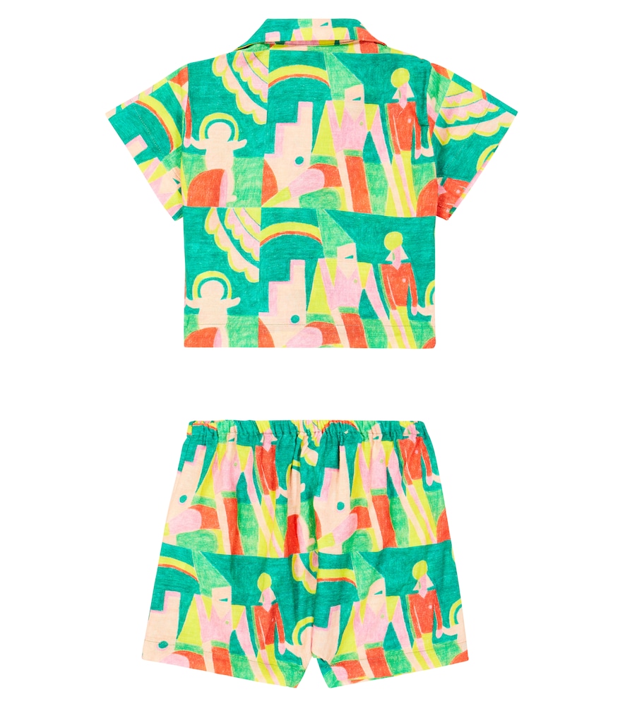  The Animals Observatory The Animals Observatory Baby Set Magpie Aus Hemd Und Shorts 