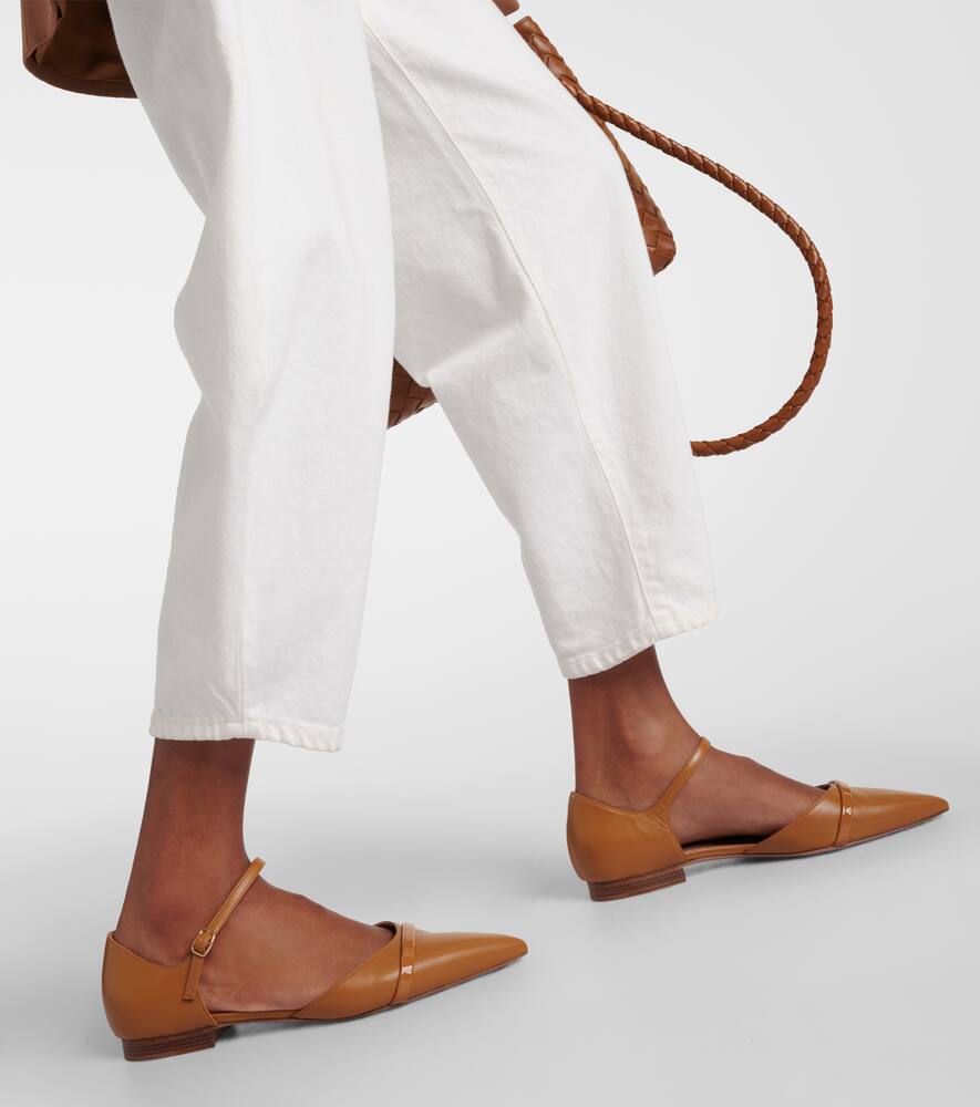 Malone Souliers Ulla Leather Flats In Brown