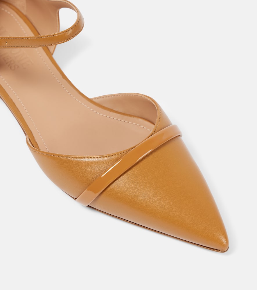 Shop Malone Souliers Ulla Leather Flats In Brown