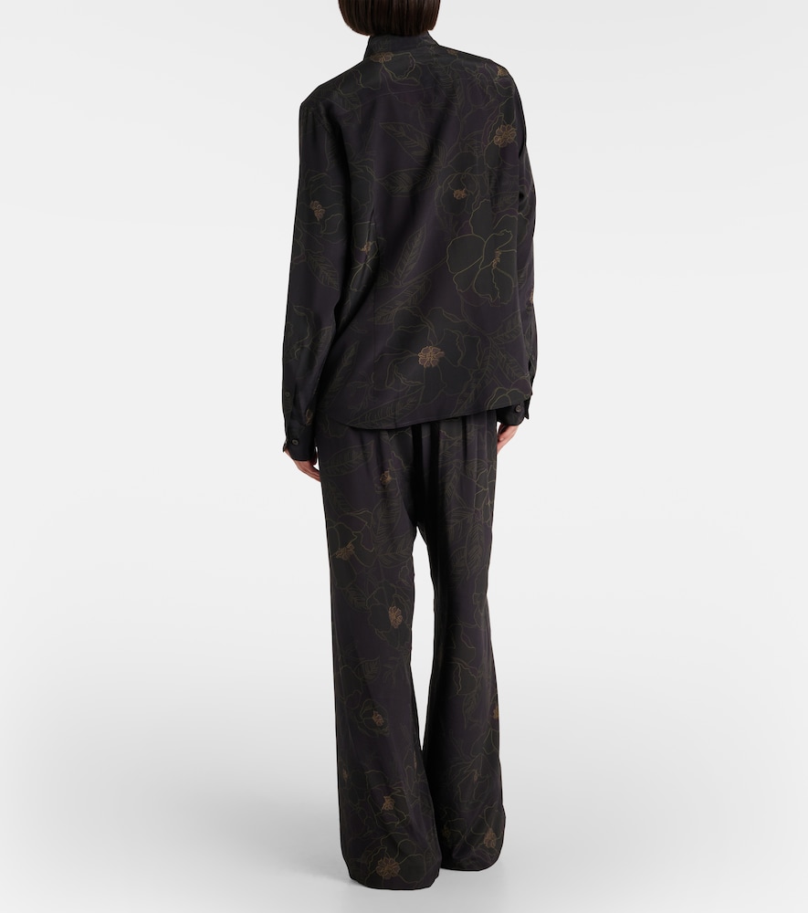  Dries Van Noten Dries Van Noten Floral Silk Shirt 