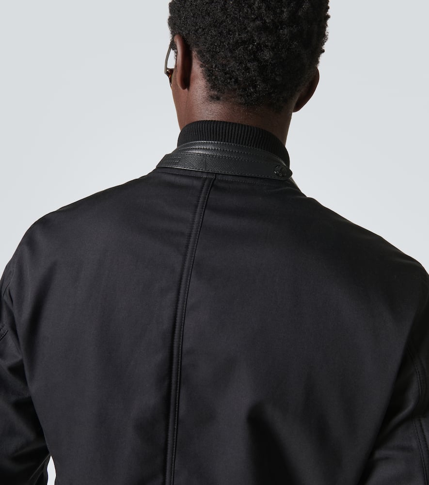 Tom Ford Cotton And Silk Twill Blouson In Black
