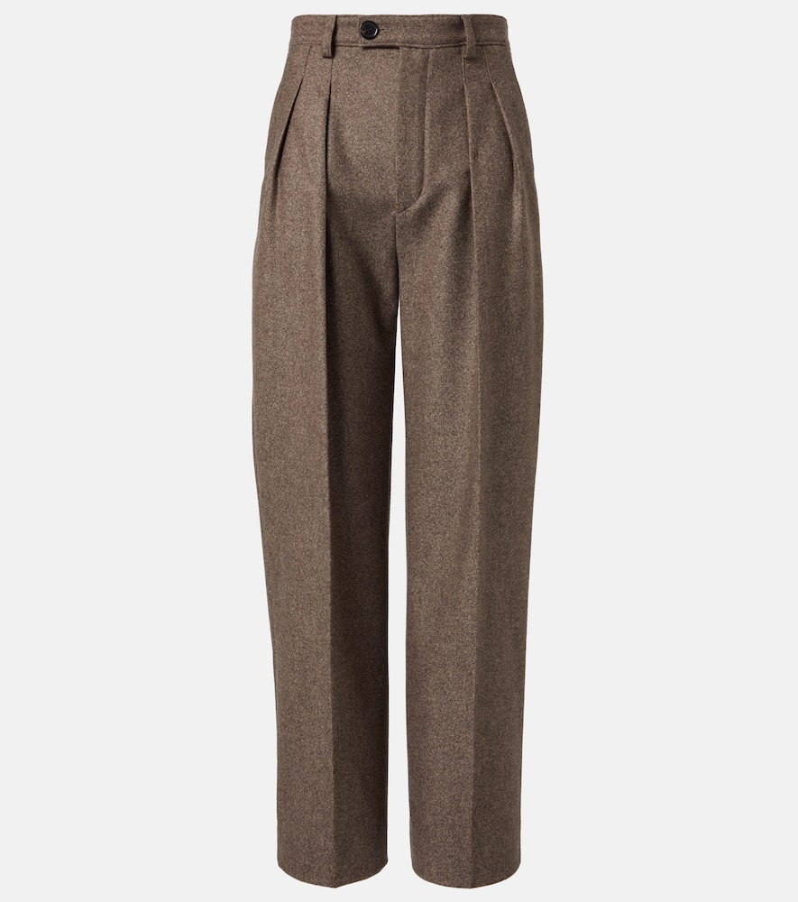 Yurik wool and cashmere wide-leg pants