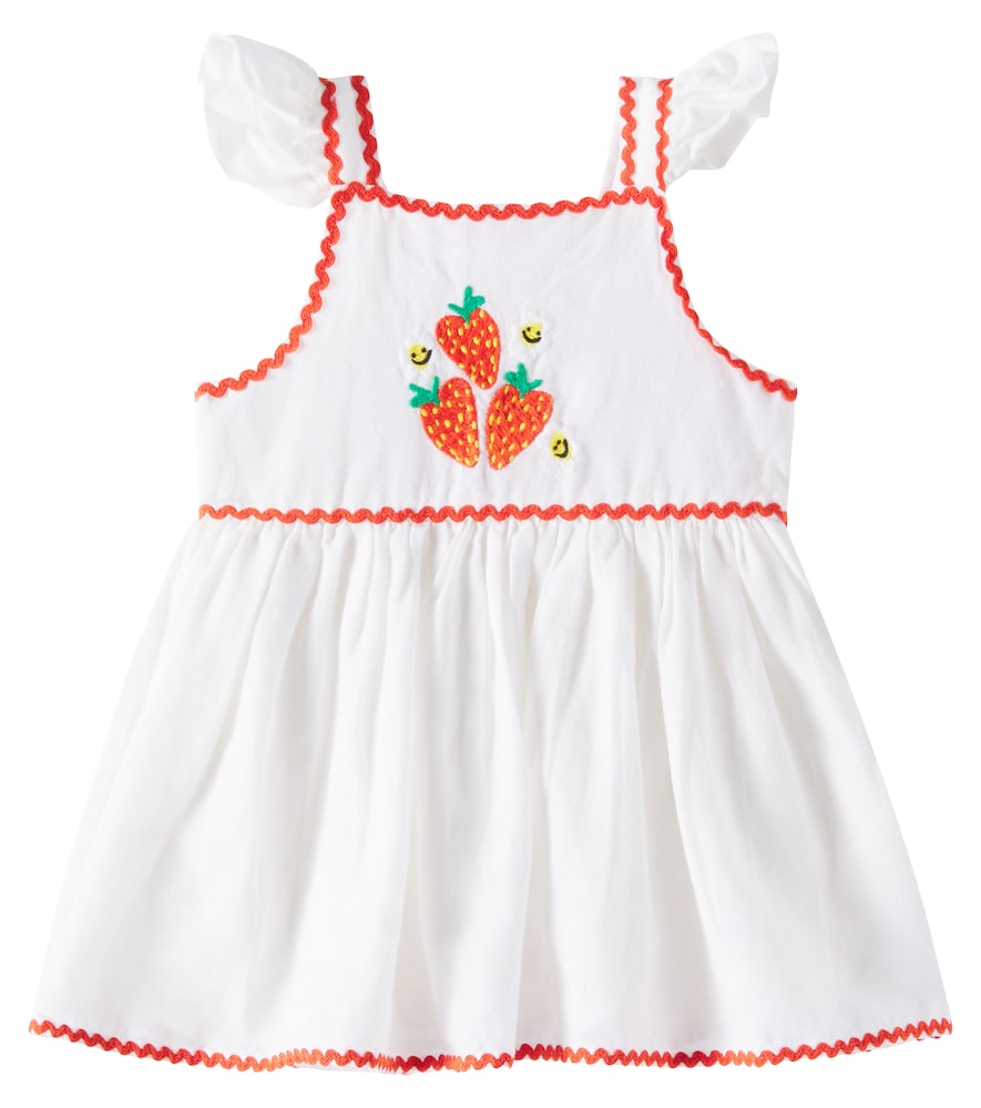 Stella McCartney Kids Baby embroidered linen and cotton dress　ステラ マッカートニー キッズ ベビー 刺繍入りリネン＆コットンドレス Stella
