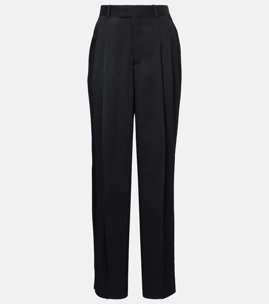 Bottega Veneta High-rise Tapered Pants In Black