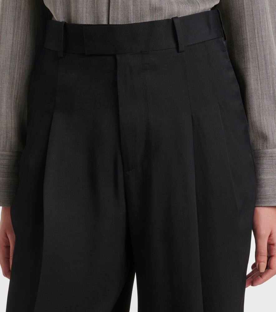 Bottega Veneta High-rise Tapered Pants In Black